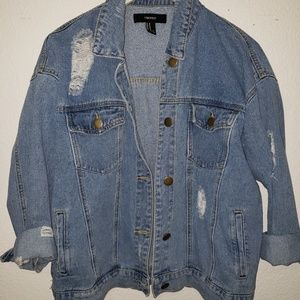 Boyfriend style denim jacket
